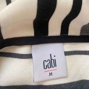 Cabi black & white stripped skirt. Worn once. Size medium. Hits above knee